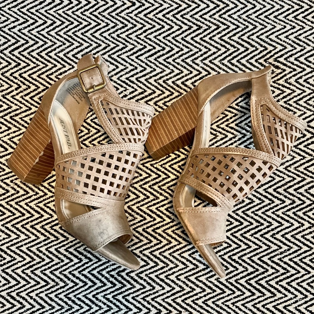 Just Fab cage heels